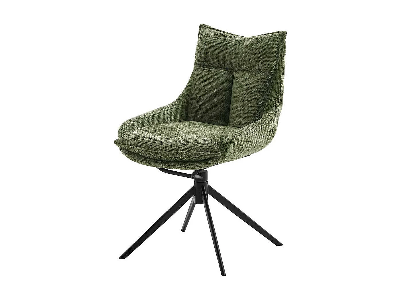 Esstisch Stühle in Oliv Grün Gestell aus Metall (2er Set)