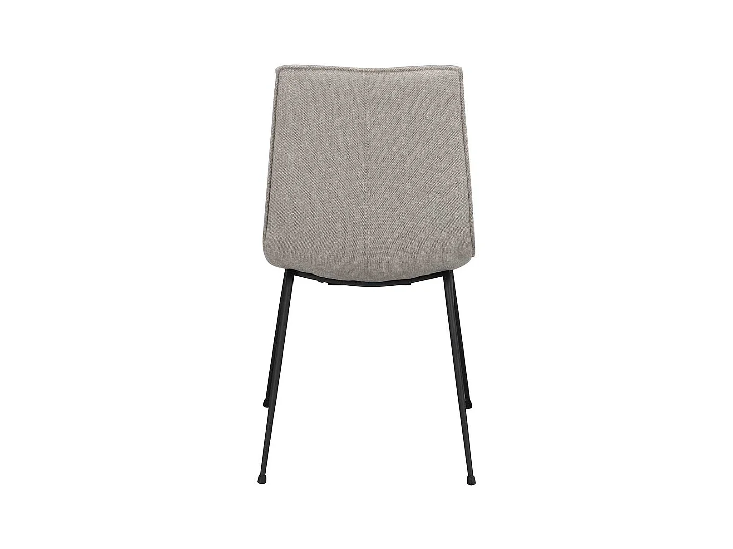 2 Stühle mit gepolsterter Rückenlehne Gestell aus Metall (2er Set)