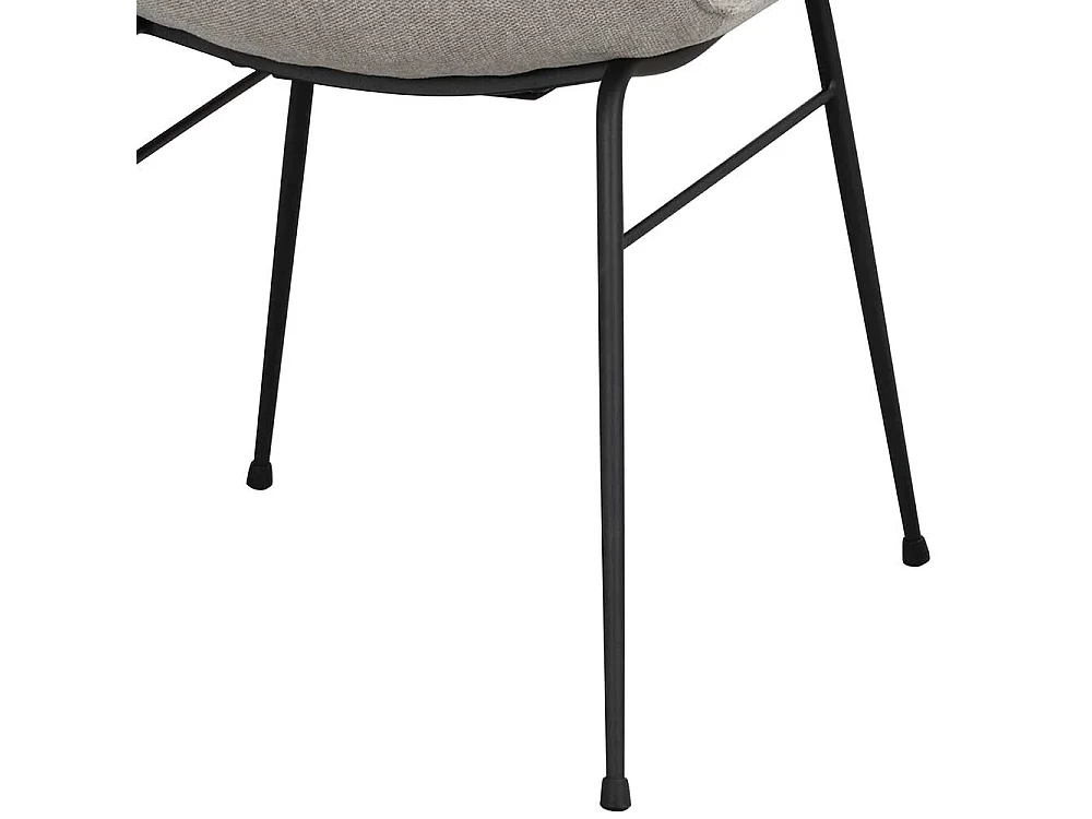 2 Stühle mit gepolsterter Rückenlehne Gestell aus Metall (2er Set)