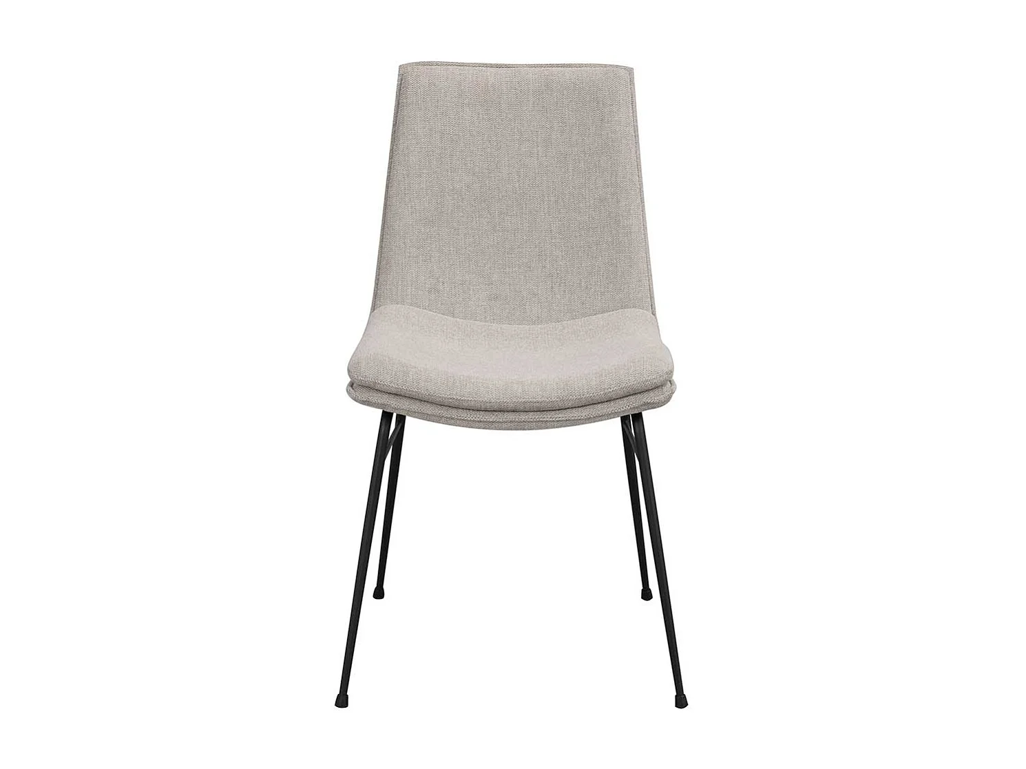 2 Stühle mit gepolsterter Rückenlehne Gestell aus Metall (2er Set)