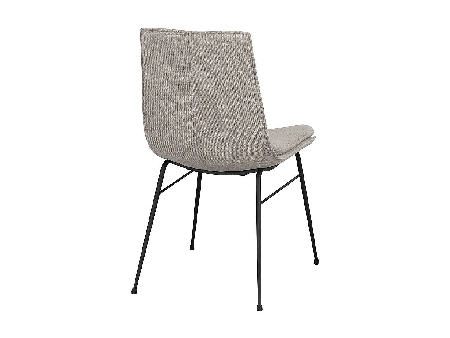 2 Stühle mit gepolsterter Rückenlehne Gestell aus Metall (2er Set)