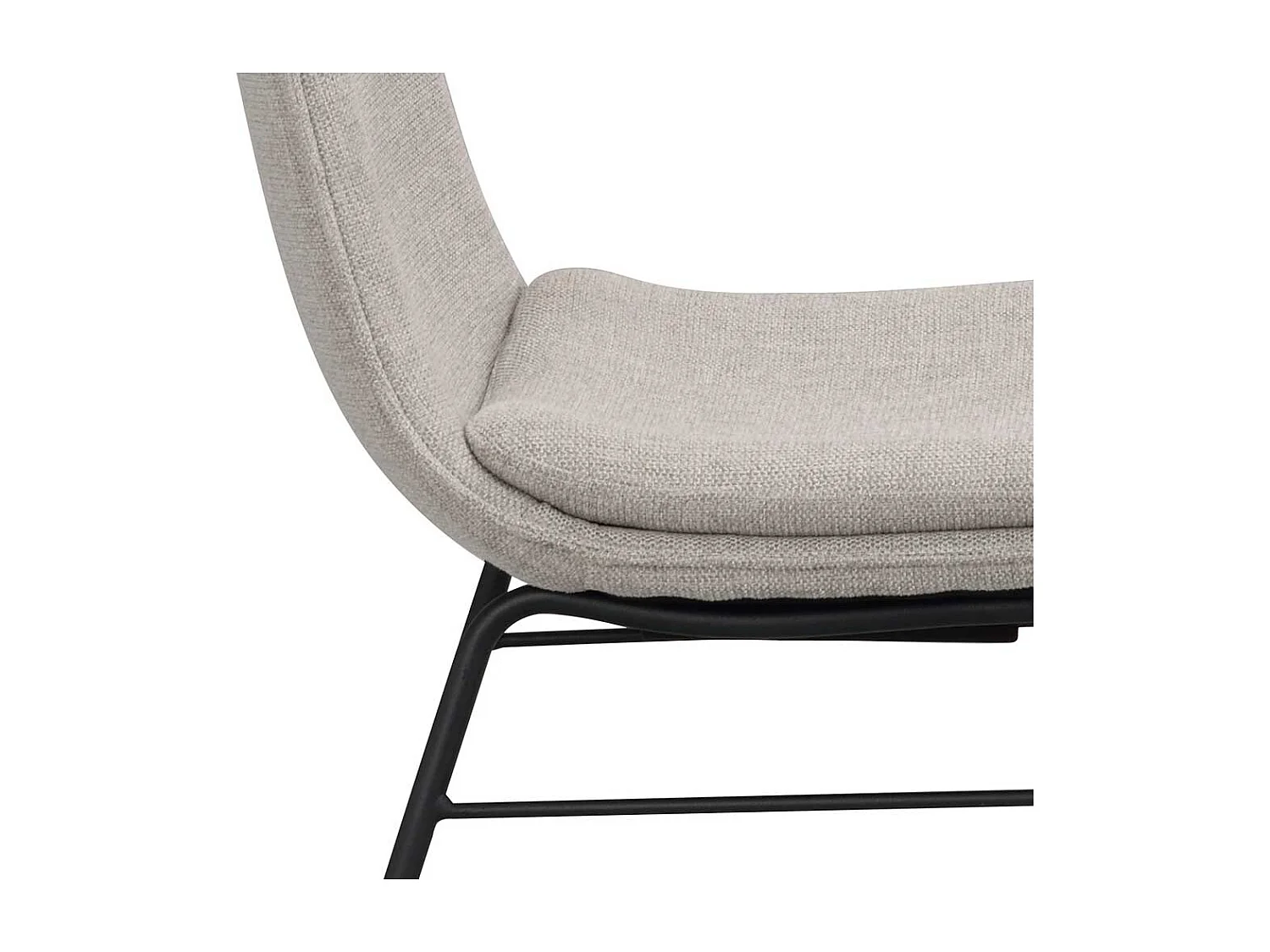 2 Stühle mit gepolsterter Rückenlehne Gestell aus Metall (2er Set)