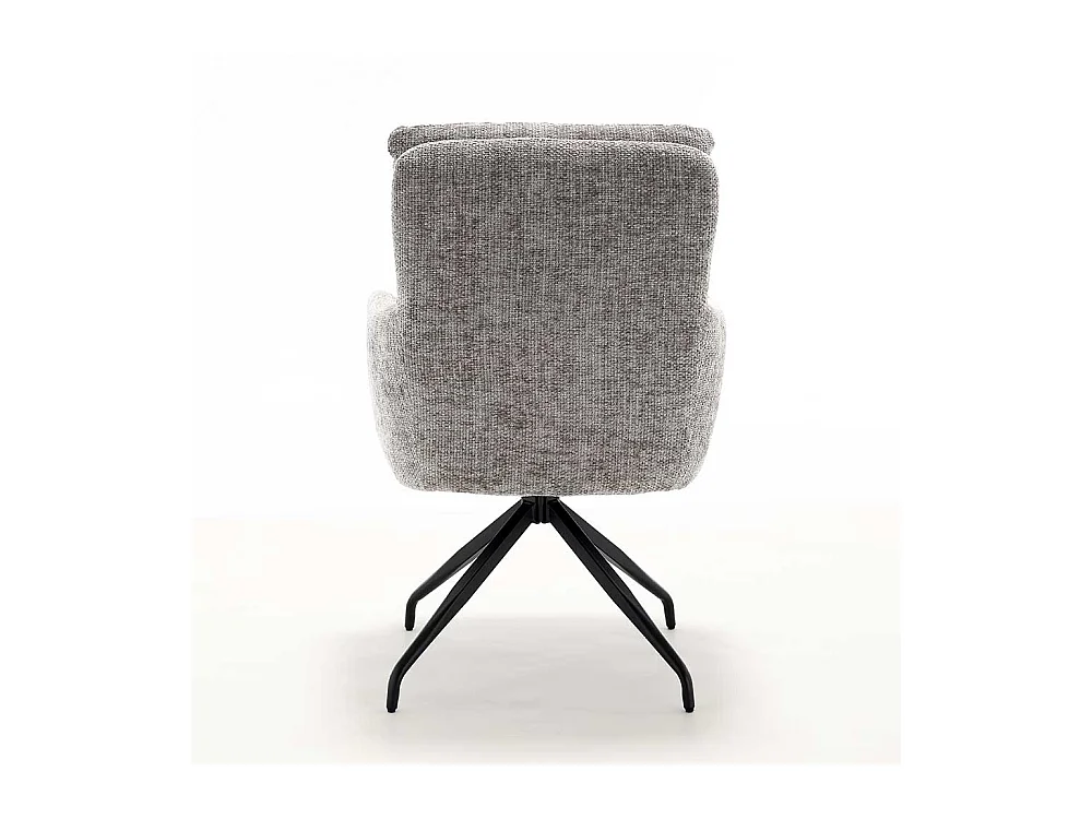 Esstischstuhl Stuhl Set in Grau mit hoher Rückenlehne (2er Set)