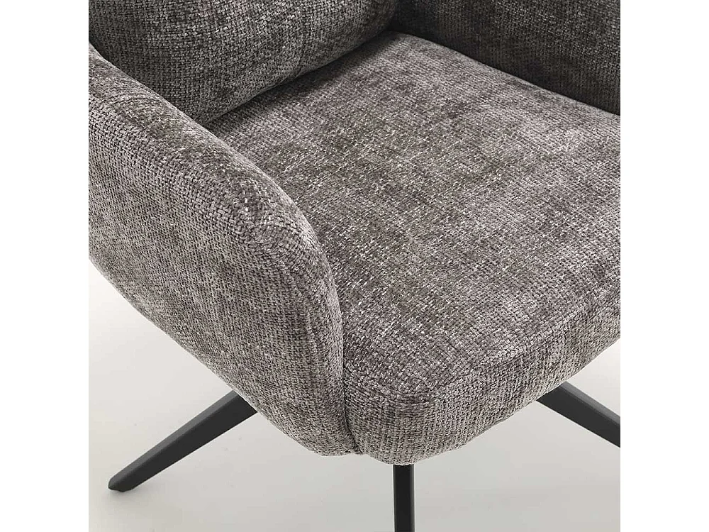 Esstischstuhl Stuhl Set in Grau mit hoher Rückenlehne (2er Set)