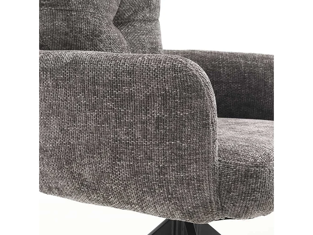 Esstischstuhl Stuhl Set in Grau mit hoher Rückenlehne (2er Set)