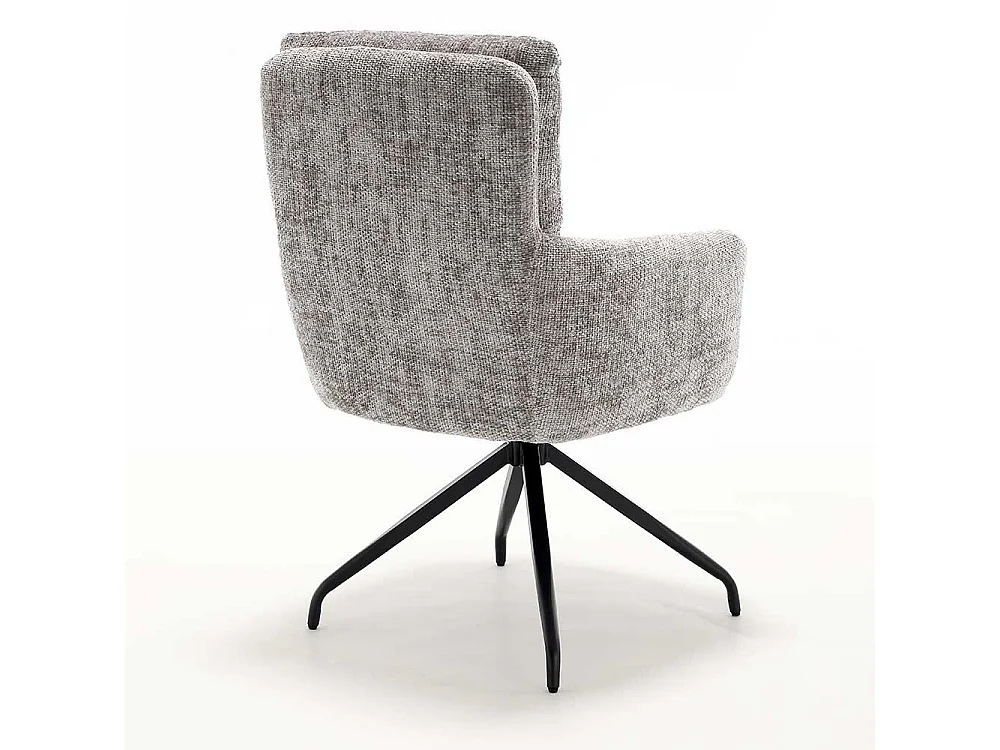 Esstischstuhl Stuhl Set in Grau mit hoher Rückenlehne (2er Set)