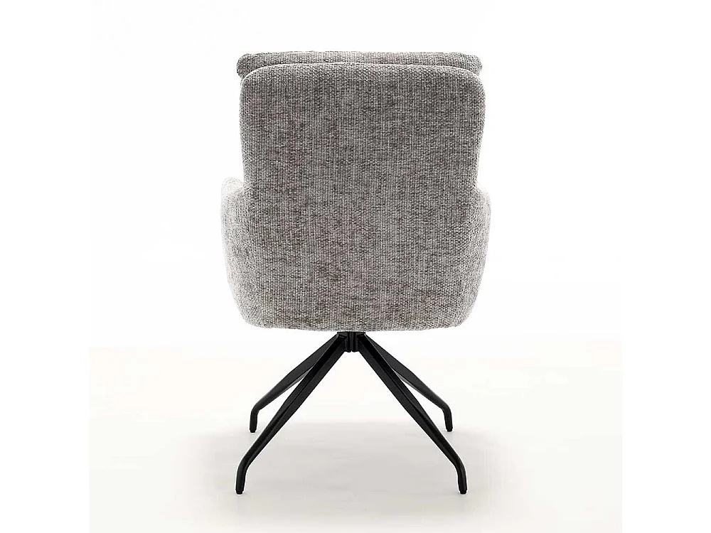 Esstischstuhl Stuhl Set in Grau mit hoher Rückenlehne (2er Set)