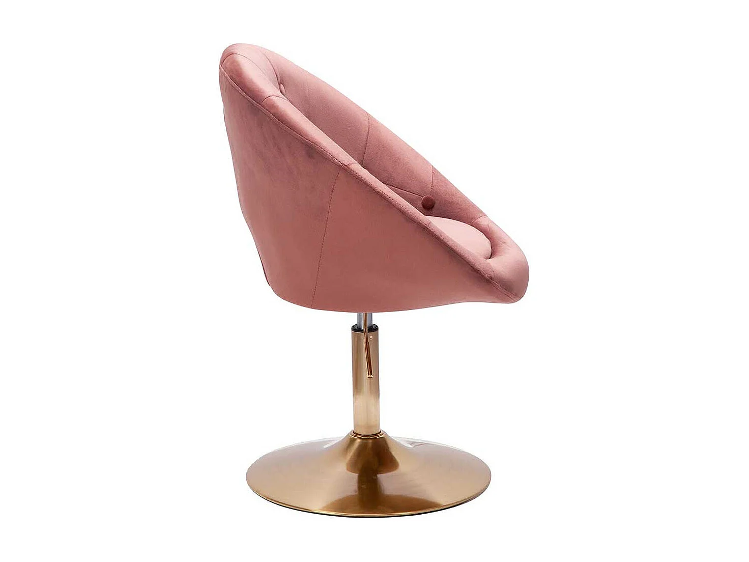 Samt Drehstühle in Altrosa Samt höhenverstellbar