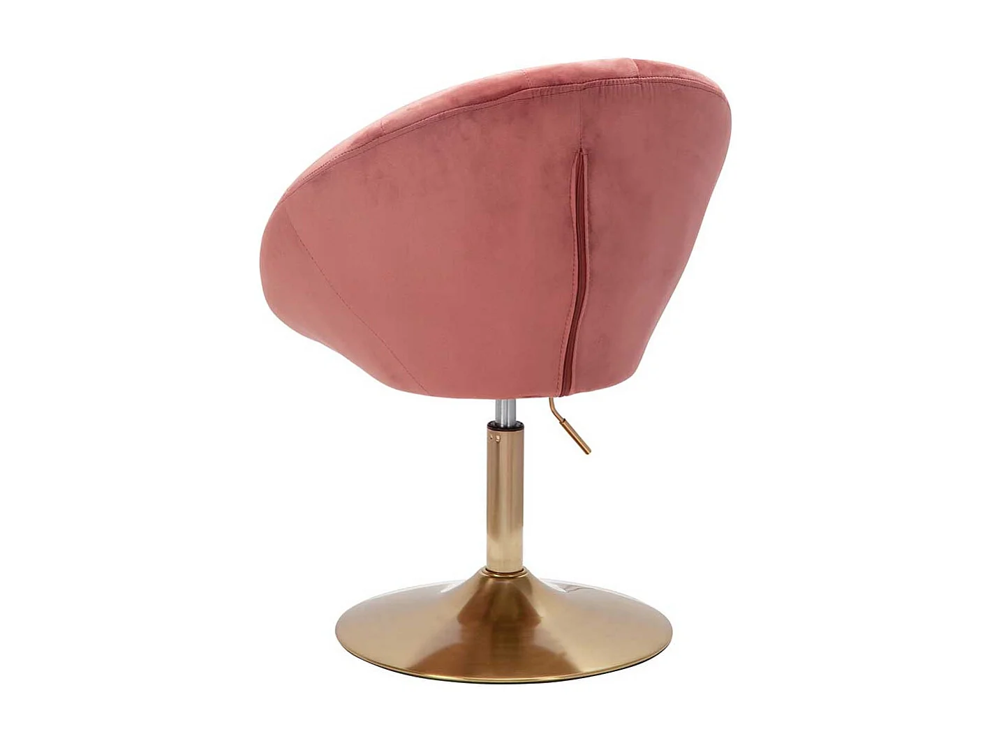 Samt Drehstühle in Altrosa Samt höhenverstellbar
