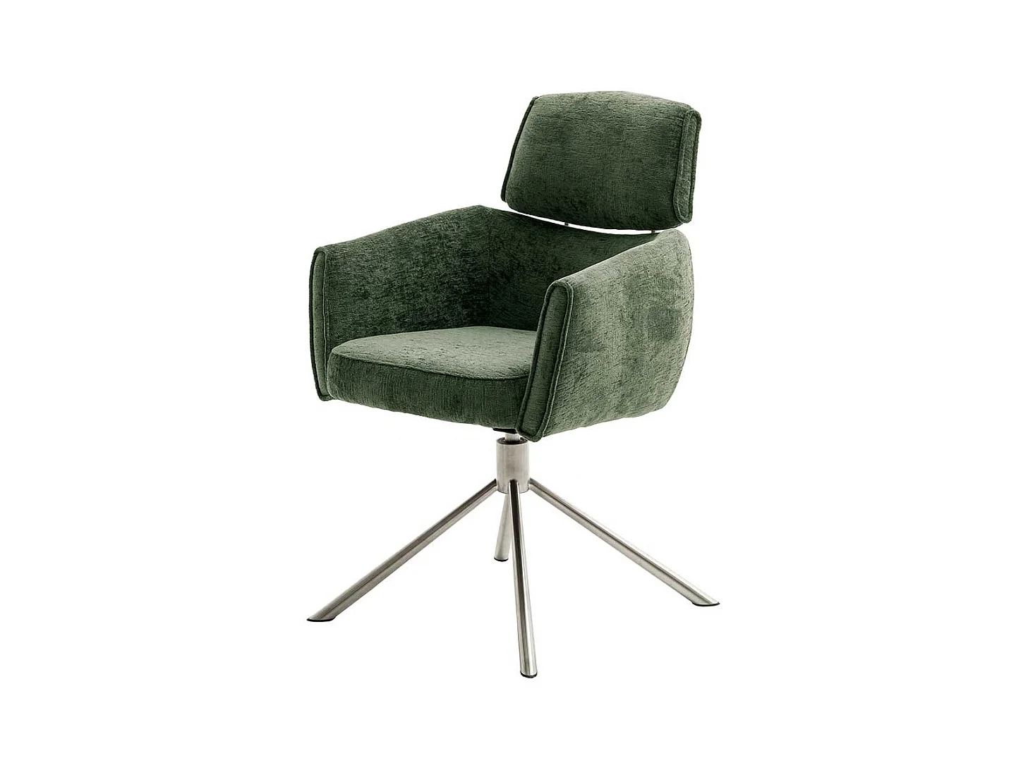Esszimmerst�hle modern drehbar Gestell aus Edelstahl (2er Set)