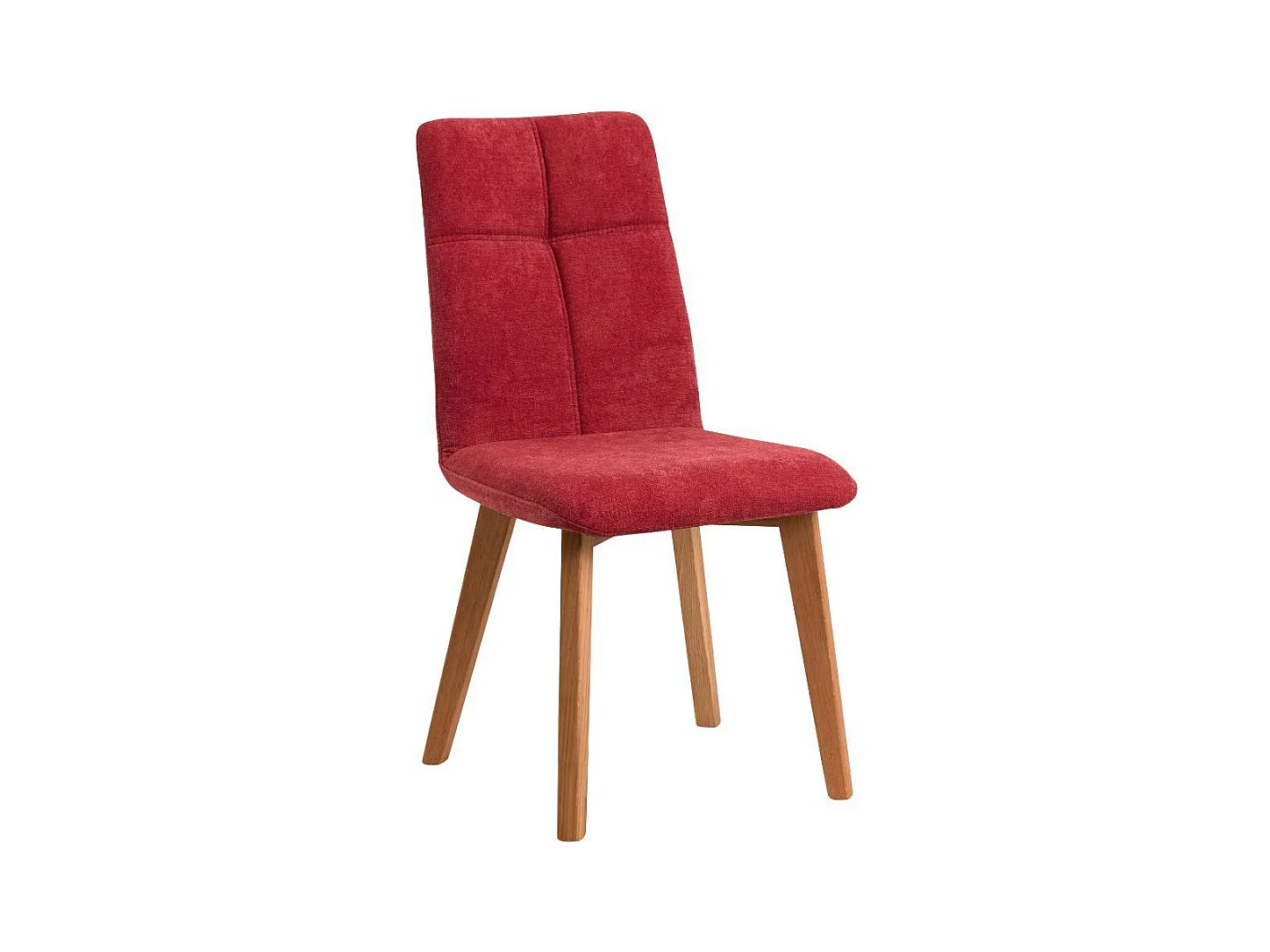Polsterstuhl Esszimmerstuhl mit gepolsterter R�ckenlehne in Rot (2er Set)