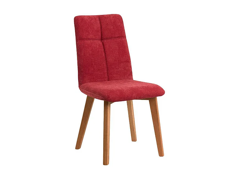 Polsterstuhl Esszimmerstuhl mit gepolsterter Rückenlehne in Rot (2er Set)