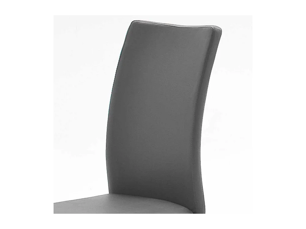 Swingstuhl in Grau Edelstahl (2er Set)