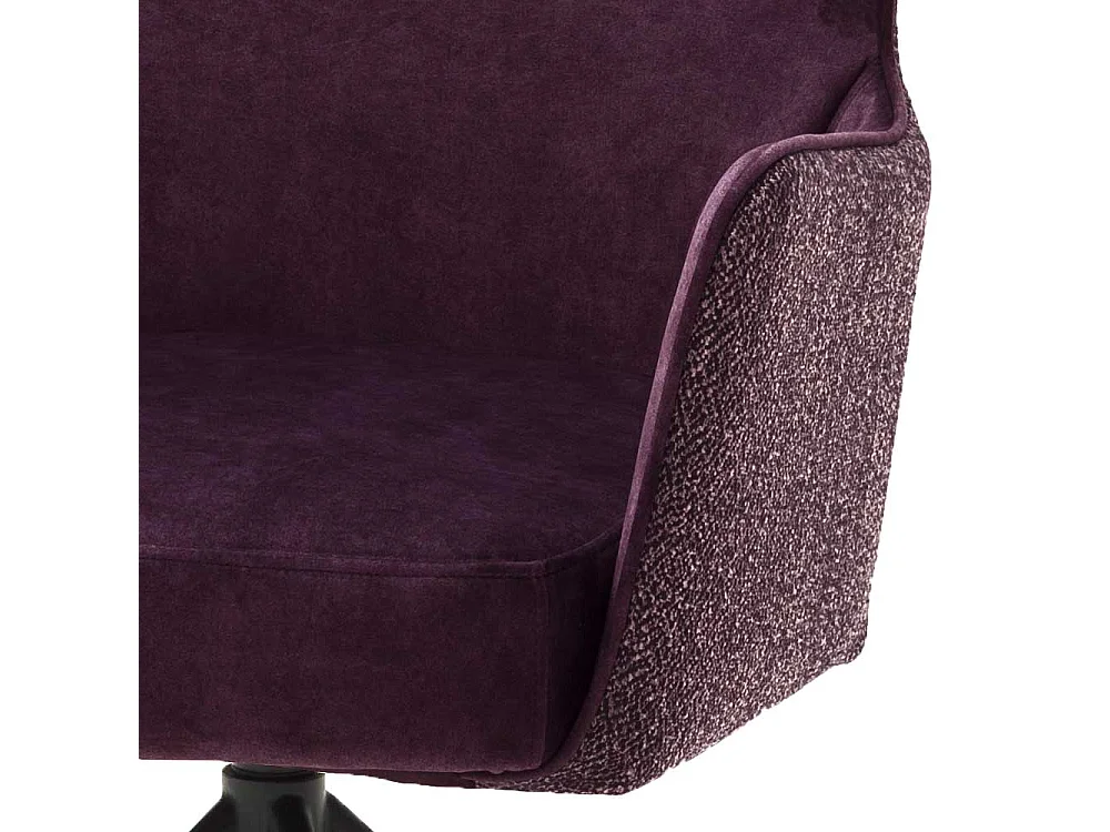 Armlehner in Dunkelrot Stoff drehbar (2er Set)