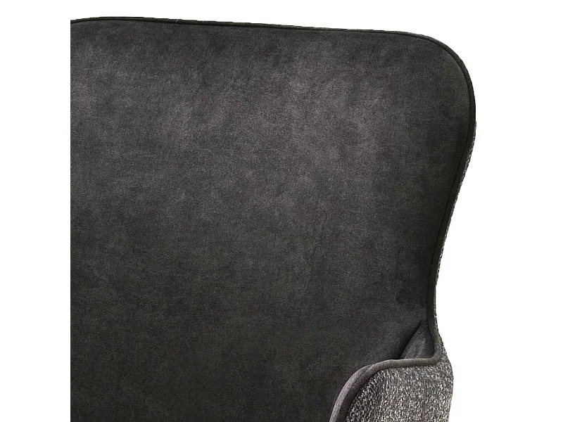 Esstisch St�hle in Anthrazit Stoff drehbar (2er Set)