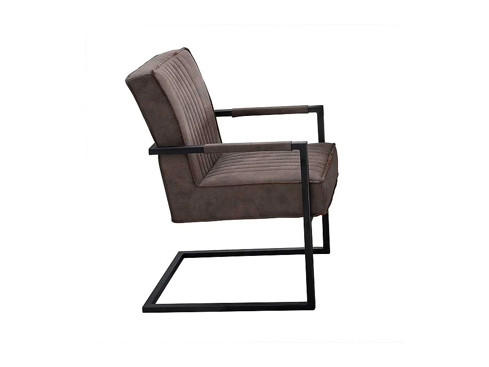 Esszimmerstühle in Schlammfarben und Schwarz Armlehnen (2er Set)