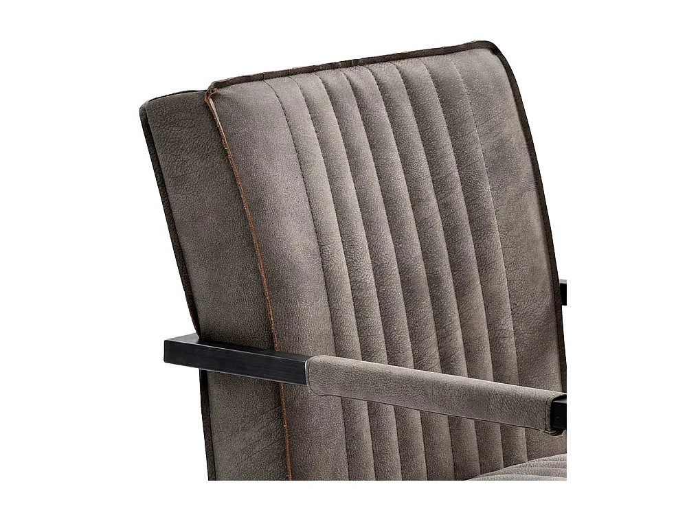 Esszimmerstühle in Schlammfarben und Schwarz Armlehnen (2er Set)