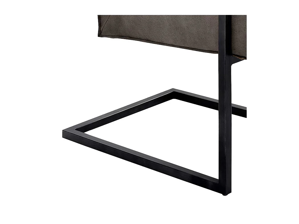 Esszimmerstühle in Schlammfarben und Schwarz Armlehnen (2er Set)