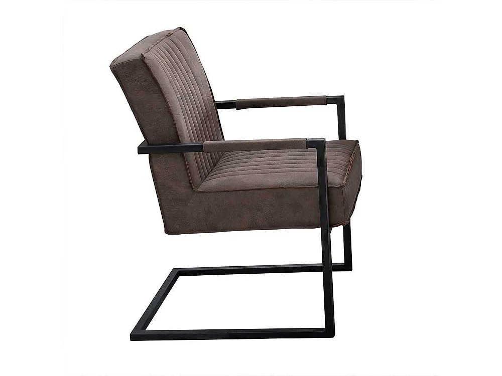 Esszimmerstühle in Schlammfarben und Schwarz Armlehnen (2er Set)