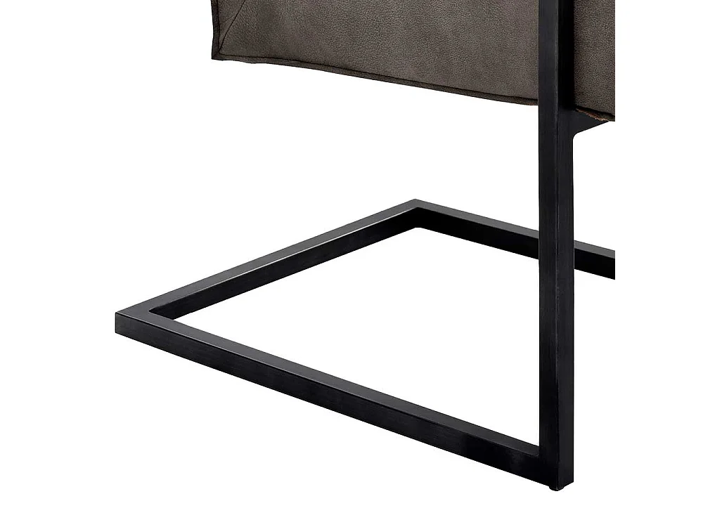 Esszimmerstühle in Schlammfarben und Schwarz Armlehnen (2er Set)