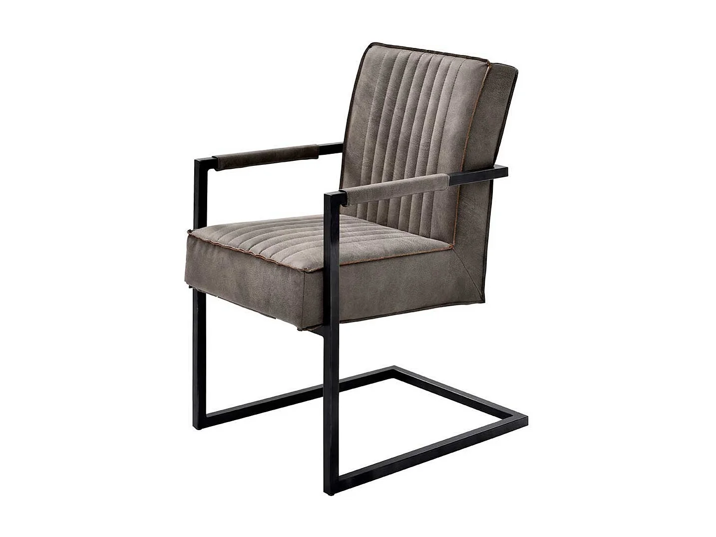 Esszimmerstühle in Schlammfarben und Schwarz Armlehnen (2er Set)