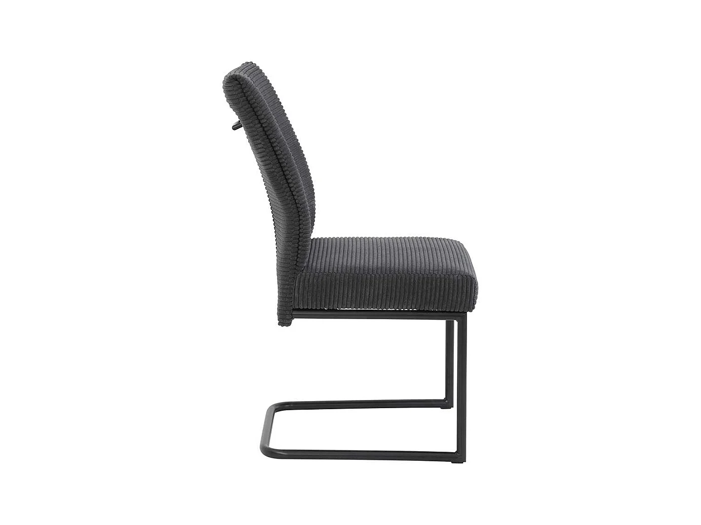 Polsterstuhl Esszimmer in Anthrazit Cordstoff (4er Set)