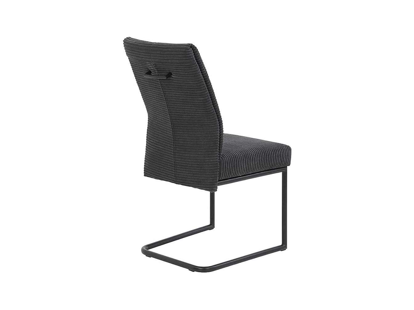 Polsterstuhl Esszimmer in Anthrazit Cordstoff (4er Set)