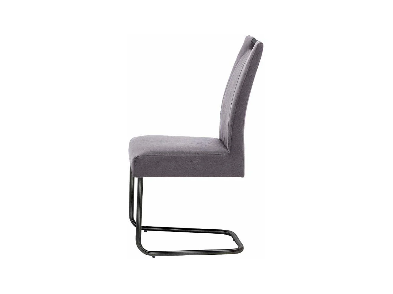 Freischwinger in Anthrazit Stoff mit Griff