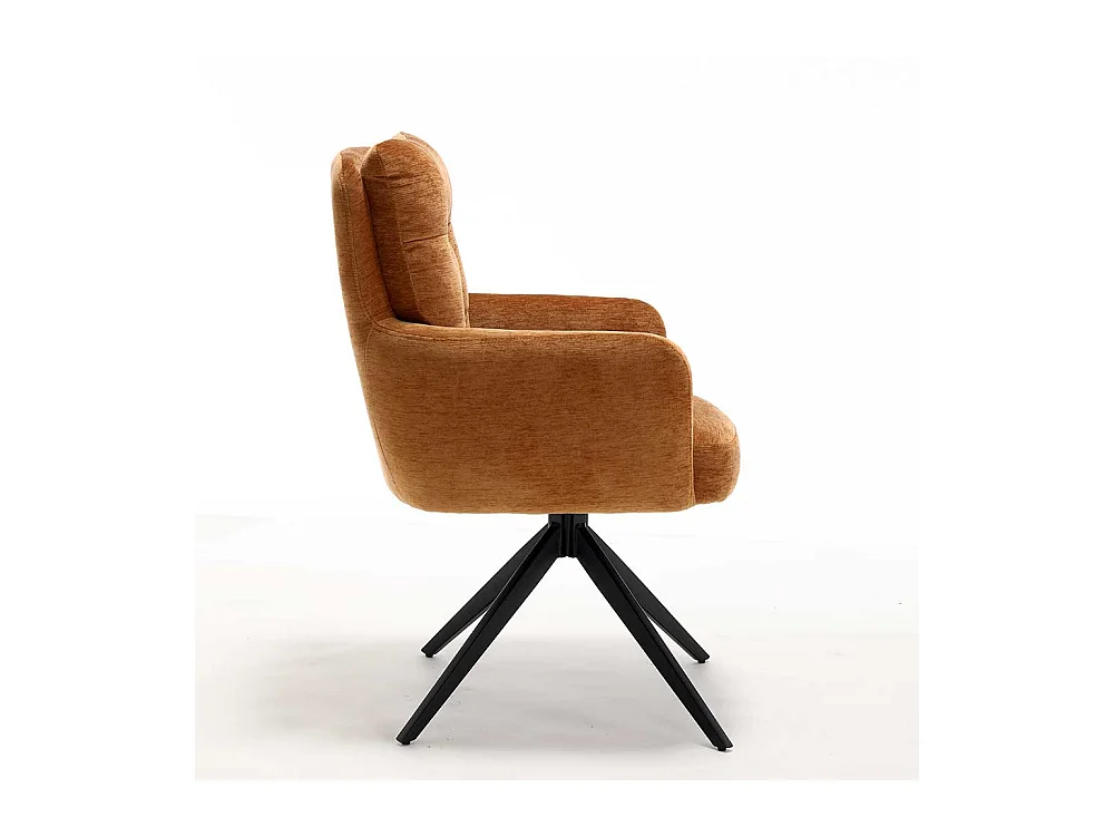 Hochlehner Stuhl Set drehbar mit Gestell aus Metall (2er Set)