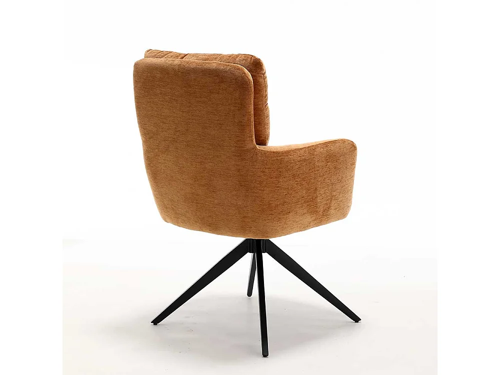 Hochlehner Stuhl Set drehbar mit Gestell aus Metall (2er Set)