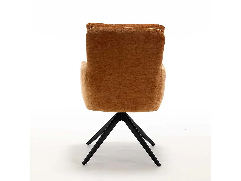 Hochlehner Stuhl Set drehbar mit Gestell aus Metall (2er Set)