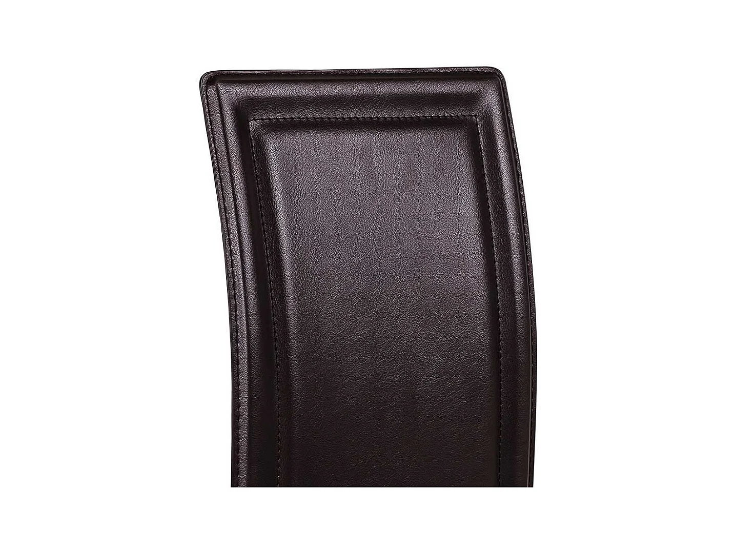 Esstischstuhl in Braun Kunstleder hoher Lehne (4er Set)