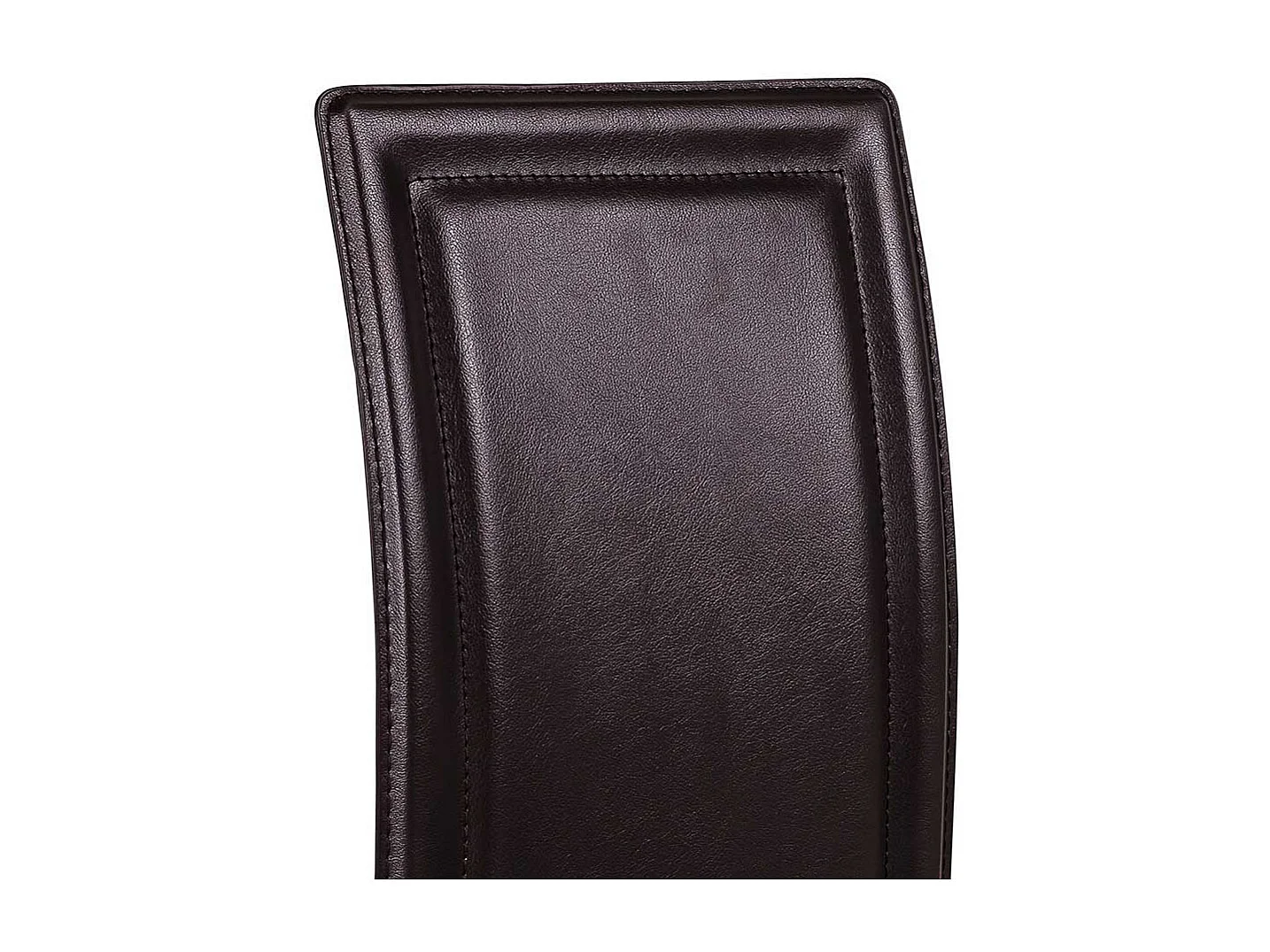 Esstischstuhl in Braun Kunstleder hoher Lehne (4er Set)