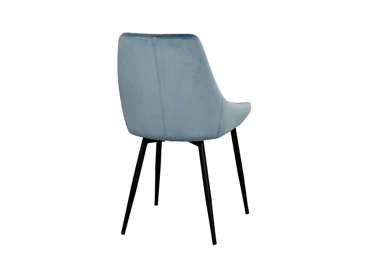 Esszimmer Stuhl Set in Blau und Schwarz modern (2er Set)