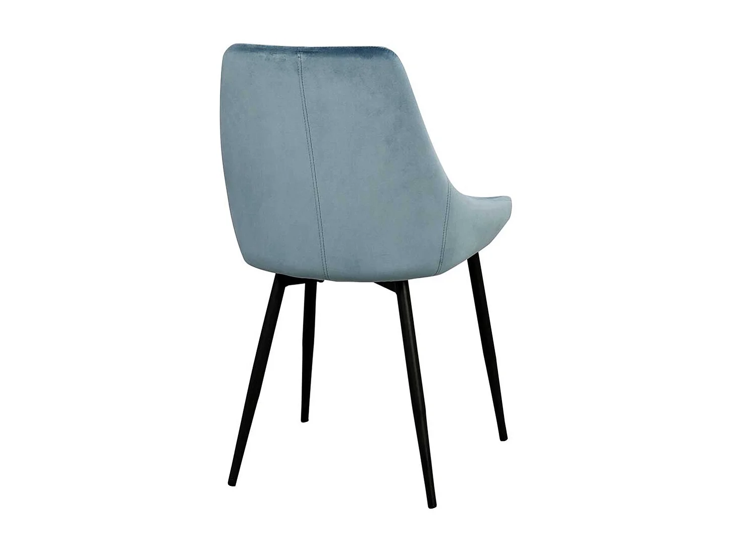 Esszimmer Stuhl Set in Blau und Schwarz modern (2er Set)