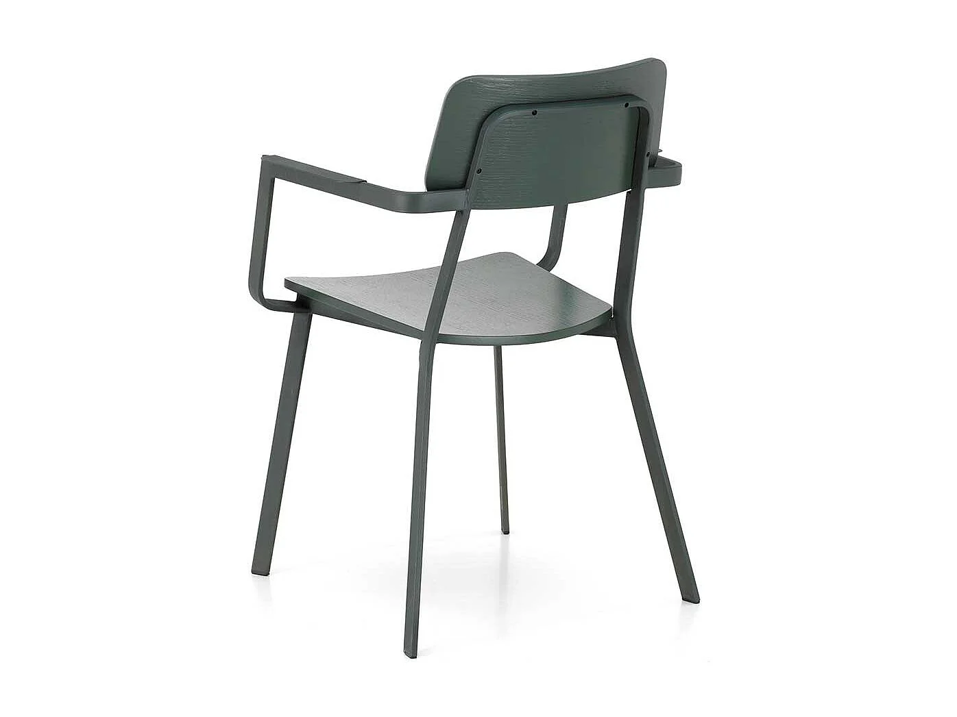 Design Stühle in Grün Schichtholz Metall (4er Set)