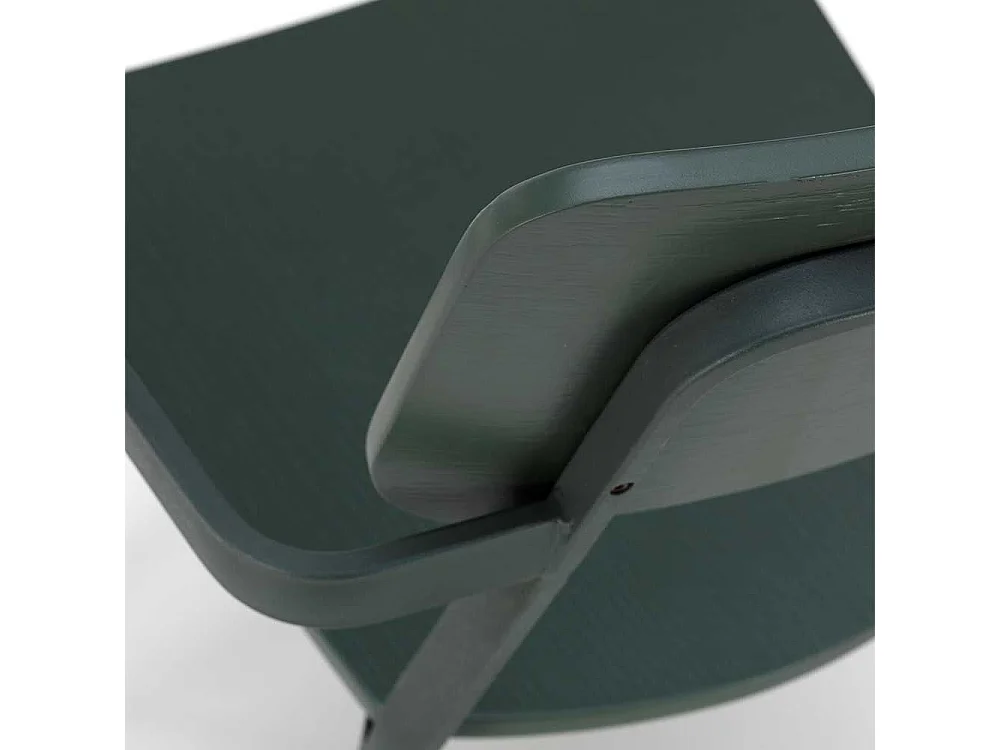 Design Stühle in Grün Schichtholz Metall (4er Set)