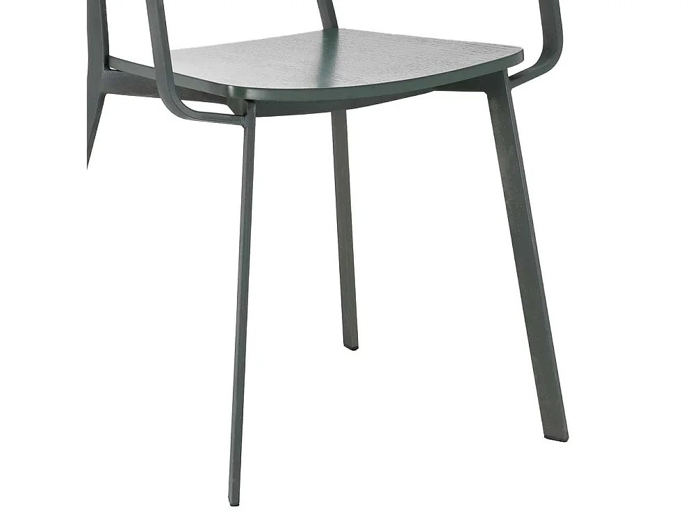 Design Stühle in Grün Schichtholz Metall (4er Set)