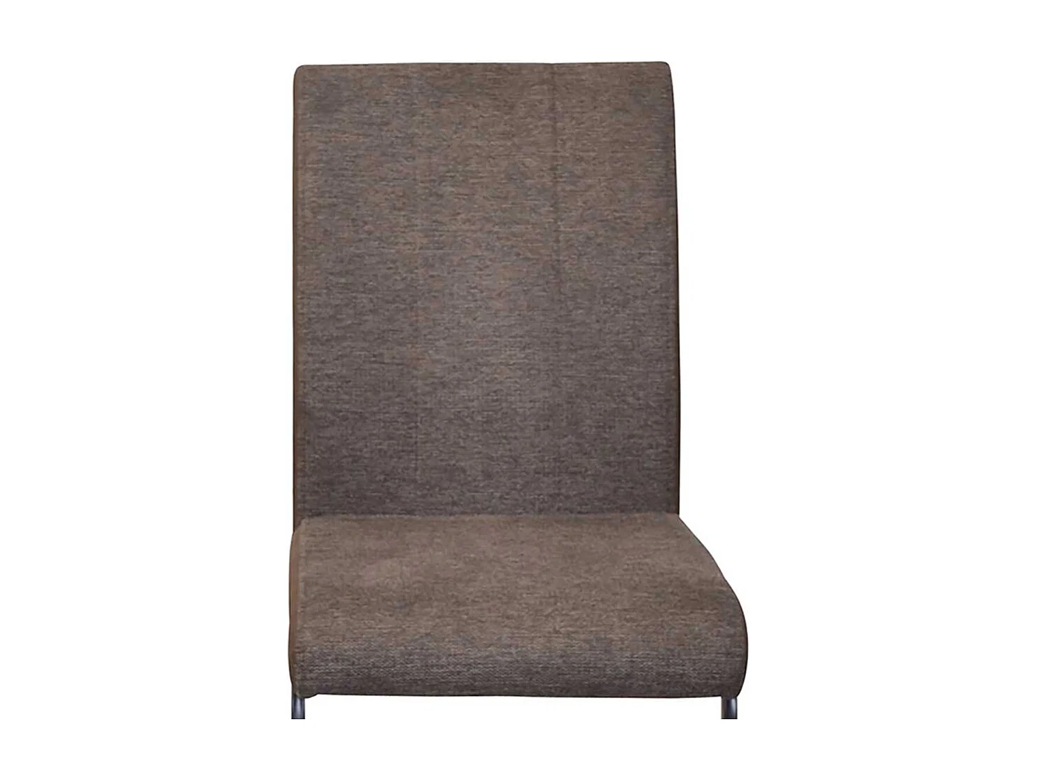 Freischwinger in Braun und Schwarz Strukturstoff und glattem Webstoff (4er Set)