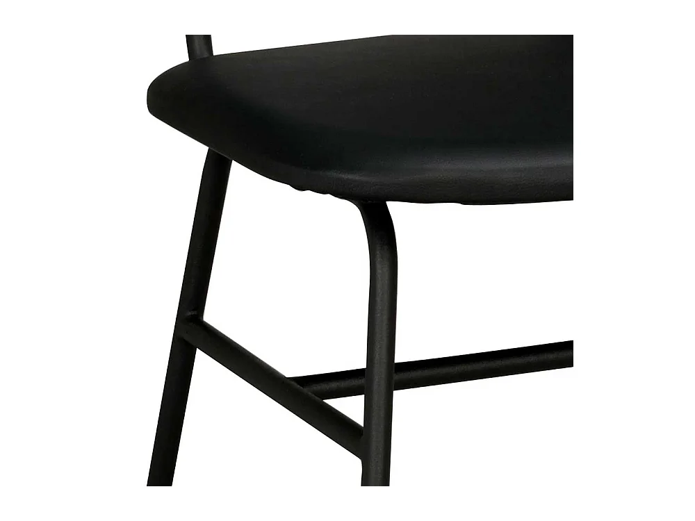 Retro Esstischstühle in Schwarz Metallgestell (2er Set)