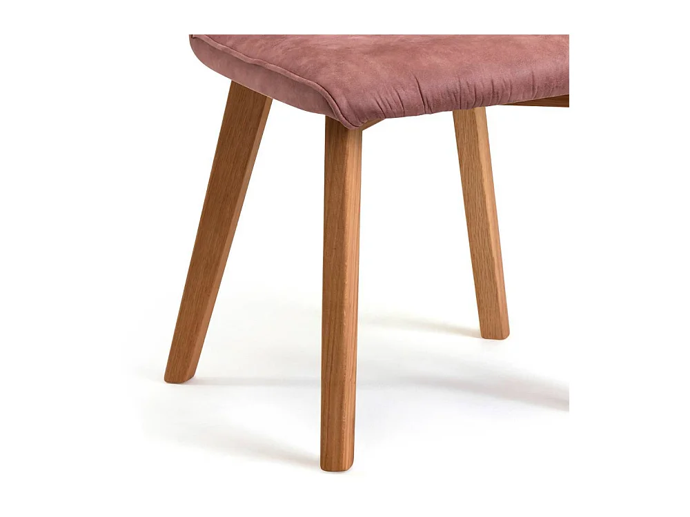 Esszimmerstuhl Polsterstuhl Esszimmer in Rosenholz aus Microfaser (2er Set)