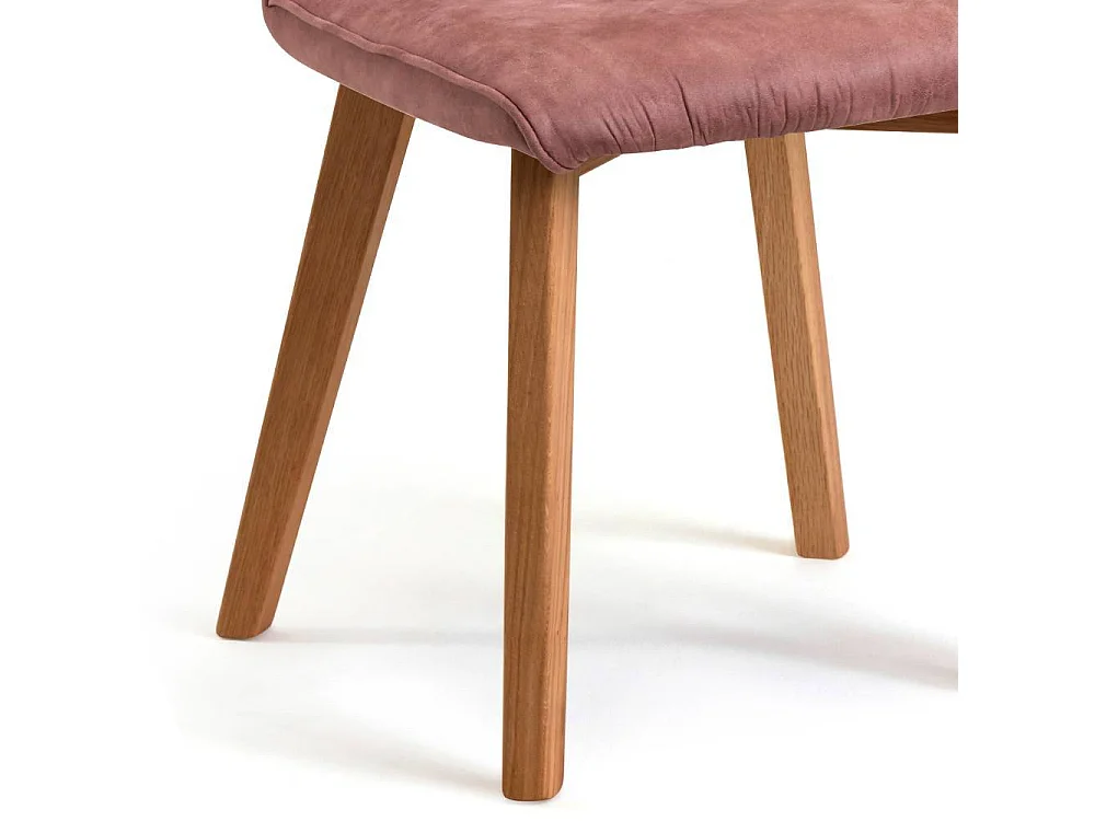 Esszimmerstuhl Polsterstuhl Esszimmer in Rosenholz aus Microfaser (2er Set)