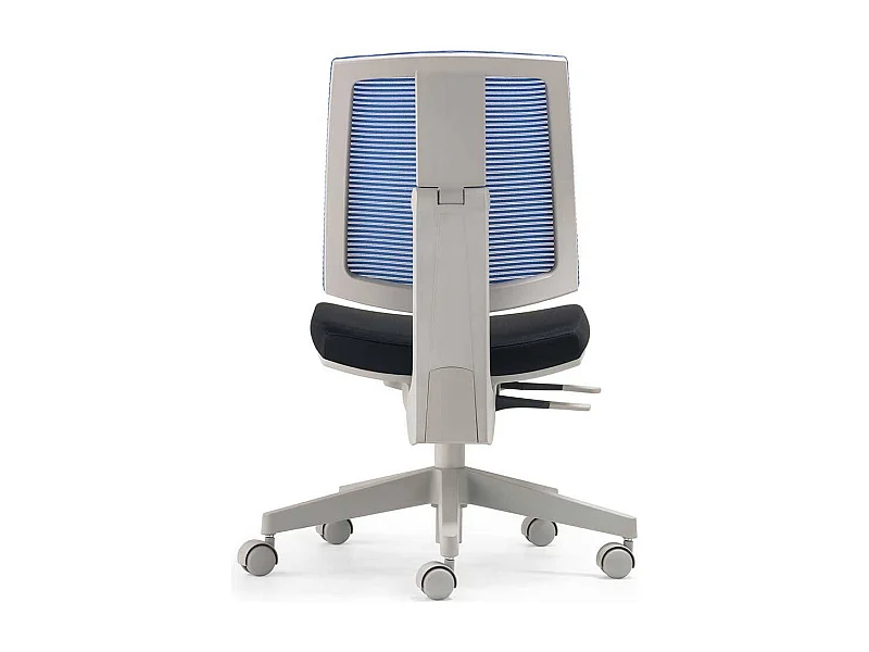 Bürodrehstuhl in Blau und Schwarz Made in Germany