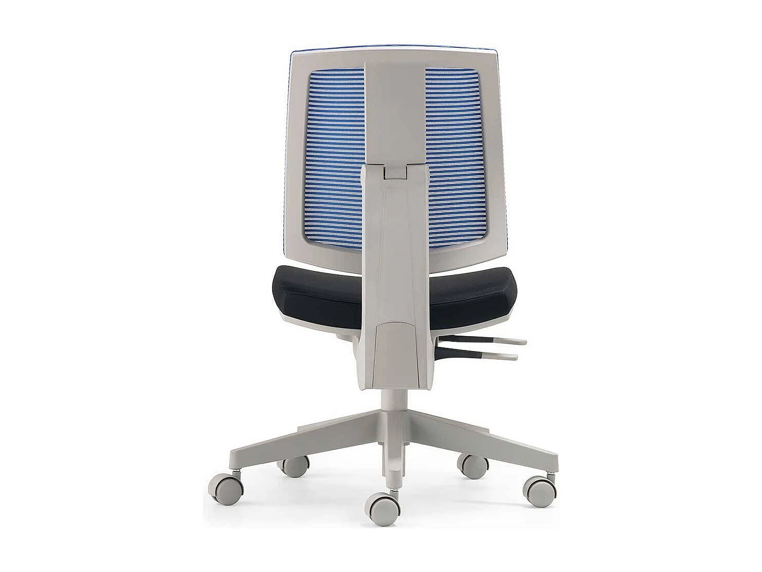 Bürodrehstuhl in Blau und Schwarz Made in Germany