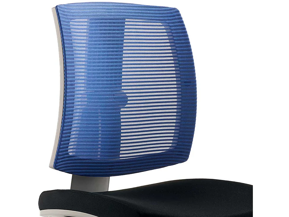 Bürodrehstuhl in Blau und Schwarz Made in Germany