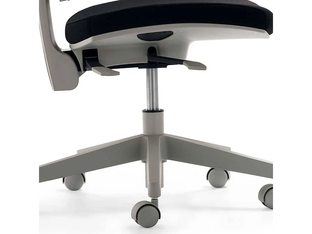 Bürodrehstuhl in Blau und Schwarz Made in Germany