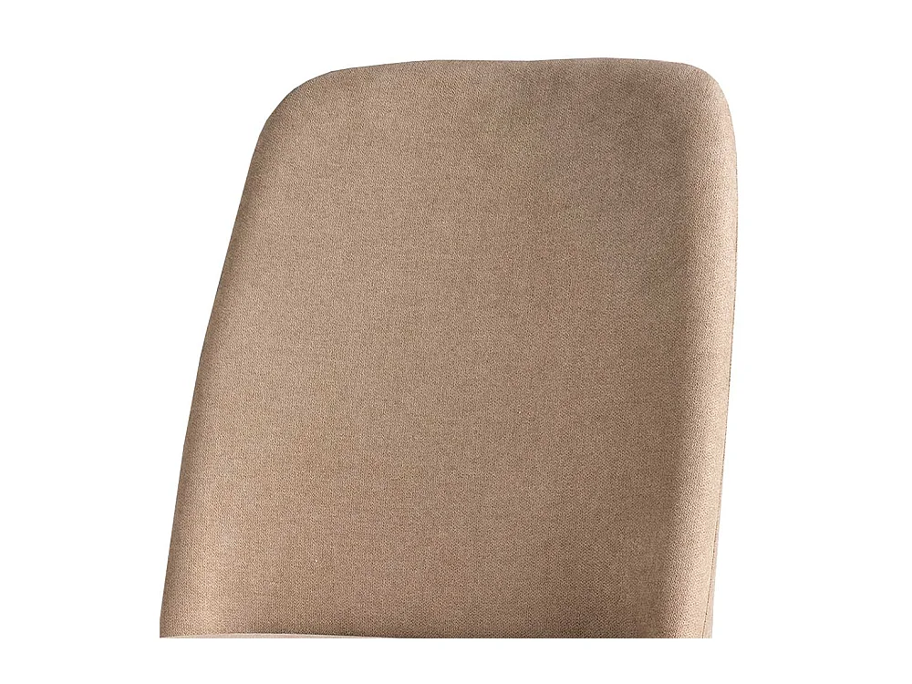 Polsterstuhl Esszimmer in Beige Gestell schwarz