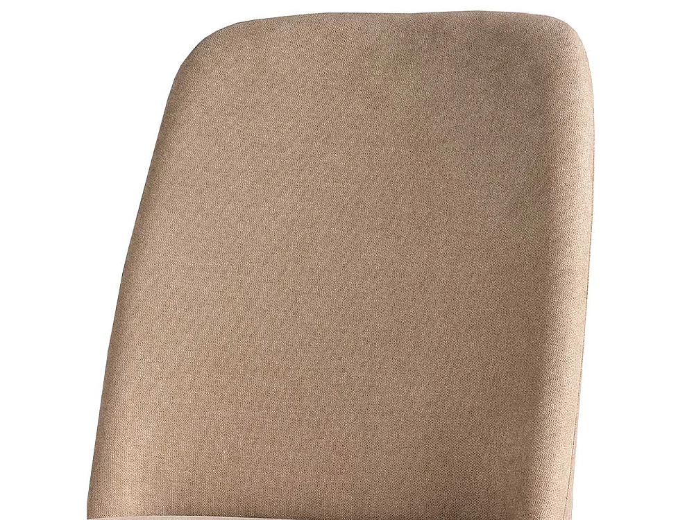 Polsterstuhl Esszimmer in Beige Gestell schwarz