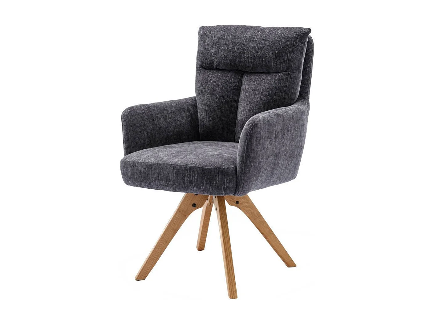 Polsterstuhl Esszimmerstuhl mit Armlehnen und hoher Rückenlehne (2er Set)