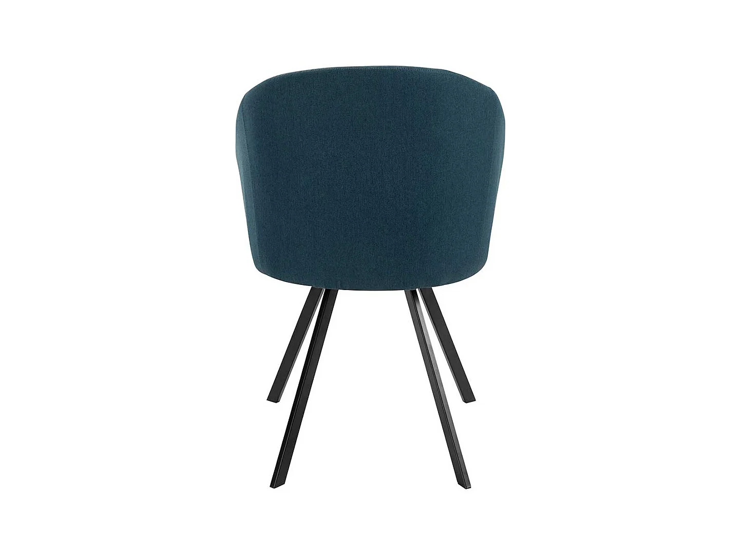 Cocktail Stühle in Blau und Schwarz Webstoff Bezug (2er Set)